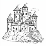 Fairy-Tale Castle Coloring Pages 2