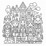 Fairy Tale Characters Pixel Coloring Pages 1