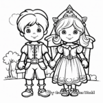Fairy-Tale Characters Simplified Coloring Pages 2