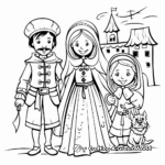 Fairy-Tale Characters Simplified Coloring Pages 3