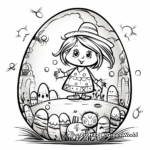 Fairy Tale Easter Egg Coloring Pages 1