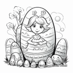 Fairy Tale Easter Egg Coloring Pages 2
