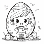 Fairy Tale Easter Egg Coloring Pages 3