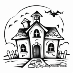 Fairytale Haunted Castle Coloring Pages 1