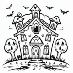 Fairytale Haunted Castle Coloring Pages 4
