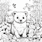 Fall Animals and Foliage Coloring Pages 3