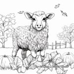 Fall Animals and Foliage Coloring Pages 4