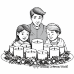 Family-friendly Advent Wreath Coloring Pages 3
