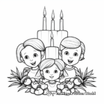 Family-friendly Advent Wreath Coloring Pages 4