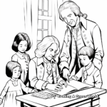 Family-Friendly George Washington Presidents' Day Coloring Pages 4