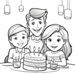 Family Themed Dad Birthday Coloring Pages 3