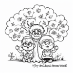 Family Tree with Grandparents Coloring Pages 4
