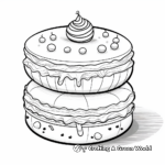 Fancy French Macaron Coloring Pages 1