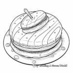 Fancy French Macaron Coloring Pages 2