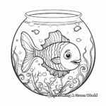 Fancy Gumball Machine Style Fish Bowl Coloring Page 3