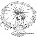 Fancy Lace Umbrella Coloring Pages for Adults 2