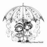 Fancy Lace Umbrella Coloring Pages for Adults 3