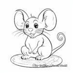 Fancy Rat Coloring Sheets 2