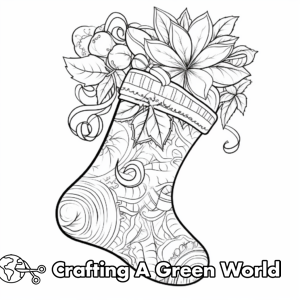 Stocking Coloring Pages - Free & Printable!