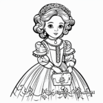 Fancy Victorian Era Doll Coloring Pages 1