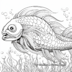 Fantastic Mermaid Sea Beast Coloring Pages 1