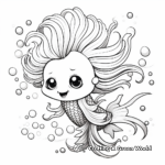 Fantastic Mermaid Sea Beast Coloring Pages 3