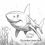 Fantastic Shark Coloring Pages 4