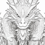 Fantasy Dragon Design Coloring Pages 2