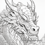 Fantasy Dragon Design Coloring Pages 3