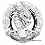 Fantasy Dragon-Letter O Coloring Pages for Creatives 1