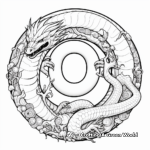 Fantasy Dragon-Letter O Coloring Pages for Creatives 4
