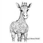 Fantasy Giraffe Adult Coloring Pages 2