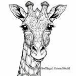 Fantasy Giraffe Adult Coloring Pages 3