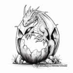 Fantasy Ice Dragon Egg Coloring Pages 1