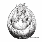 Fantasy Ice Dragon Egg Coloring Pages 3