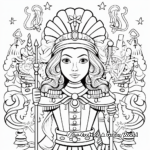 Fantasy-Inspired Clara with Nutcracker Coloring Pages 3