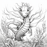 Fantasy-Inspired Sea Dragon Coloring Pages 1
