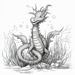Fantasy-Inspired Sea Dragon Coloring Pages 2