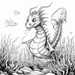 Fantasy-Inspired Sea Dragon Coloring Pages 3