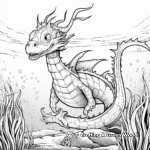 Fantasy-Inspired Sea Dragon Coloring Pages 4