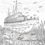 Fantasy-Inspired Titanic Underwater Coloring Pages 3