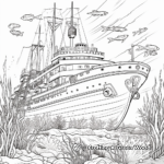 Fantasy-Inspired Titanic Underwater Coloring Pages 4