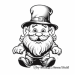 Fantasy Leprechaun and Rainbow Coloring Pages 3