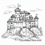 Fantasy Magical Castle Coloring Pages 2