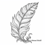 Fantasy Magical Feather Coloring Pages 1