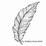 Fantasy Magical Feather Coloring Pages 3