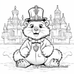 Fantasy Mythical Groundhog Coloring Pages 2