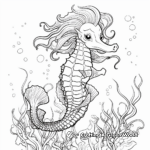 Fantasy Unicorn Seahorse Coloring Pages for Dreamers 2