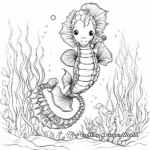 Fantasy Unicorn Seahorse Coloring Pages for Dreamers 3