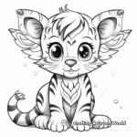 Fantasy Winged Tiger Coloring Pages 2
